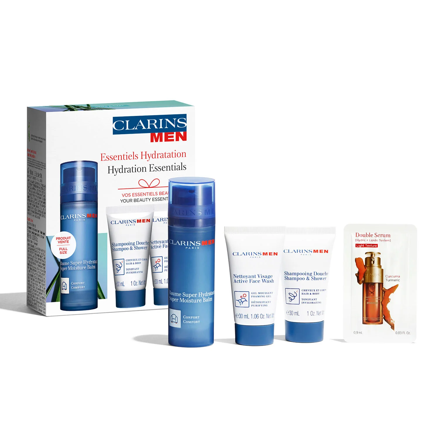 ClarinsMen Essenziali Idratazione - Cofanetto Idratante, Cofanetti Viso e Corpo