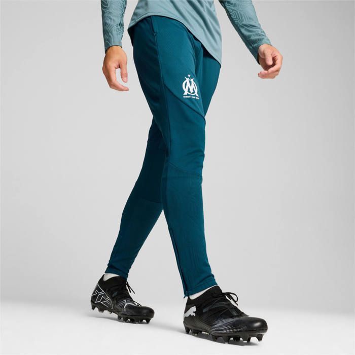 Pantaloni da allenamento - Puma - OM 2024/25 - Verdi - Unisex - Traspiranti