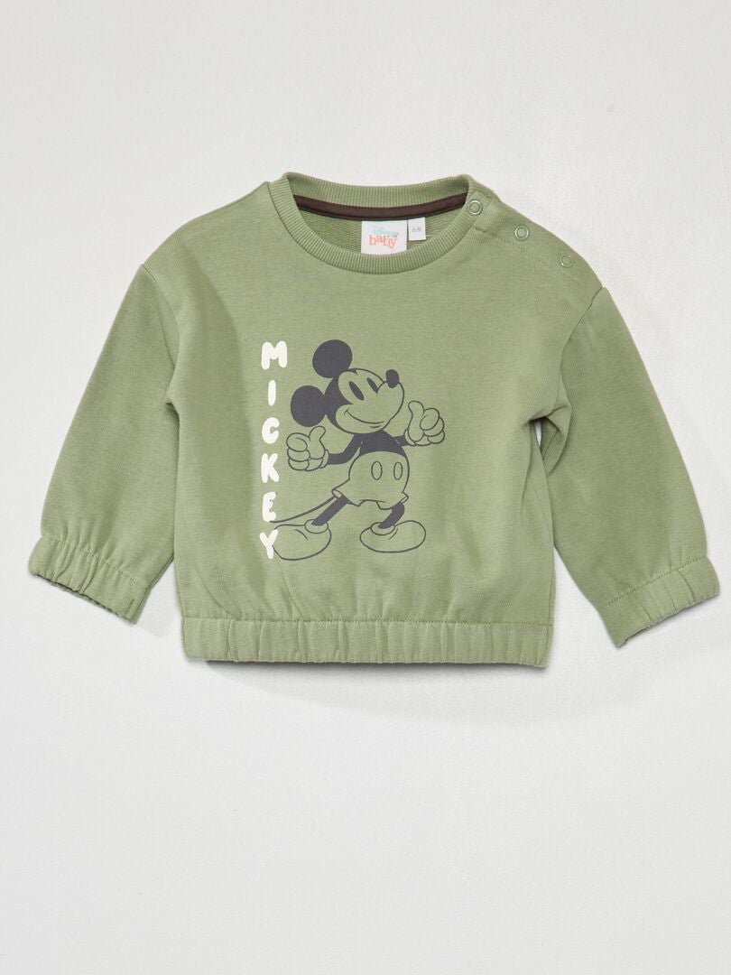 Disney t-shirt, shorts, sweatshirt en joggingbroek - 4-delige set - GROEN