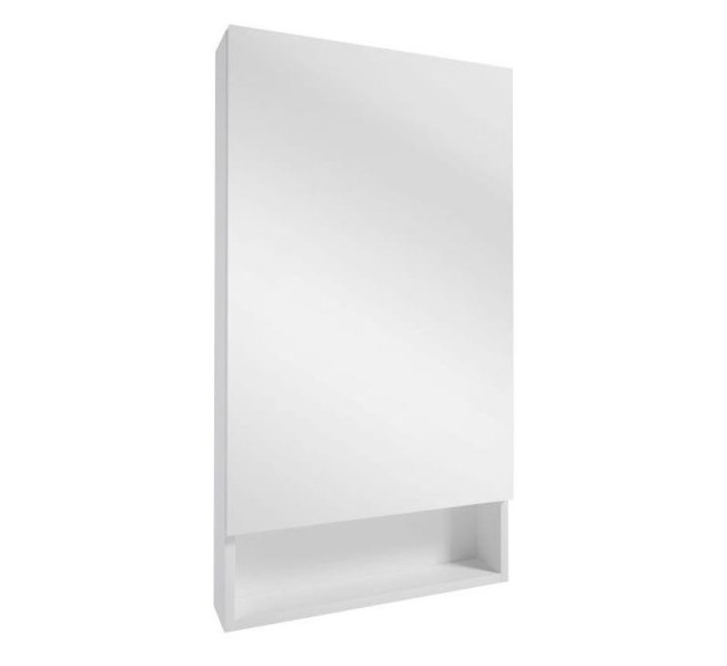 Szafka łazienkowa z lustrem wisząca biała 50x90 cm