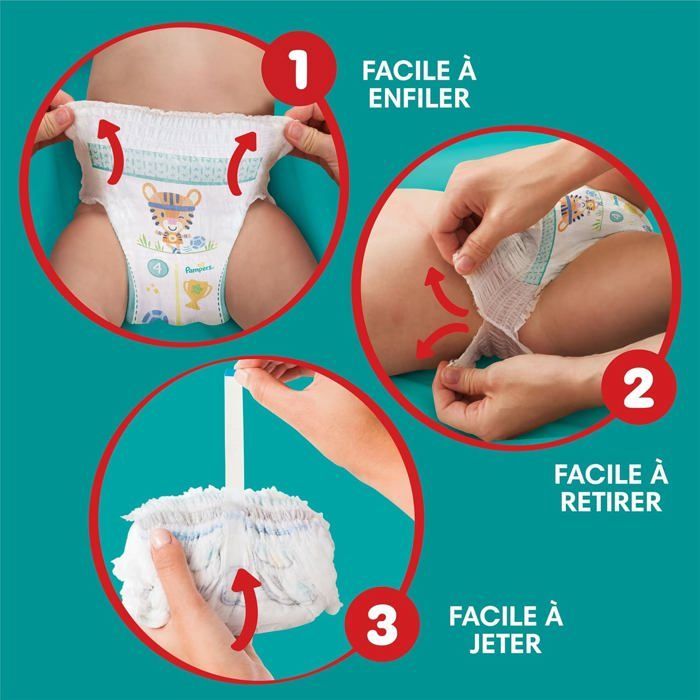 Pañales Pampers Baby-Dry Pants, Talla 8, 117 unidades