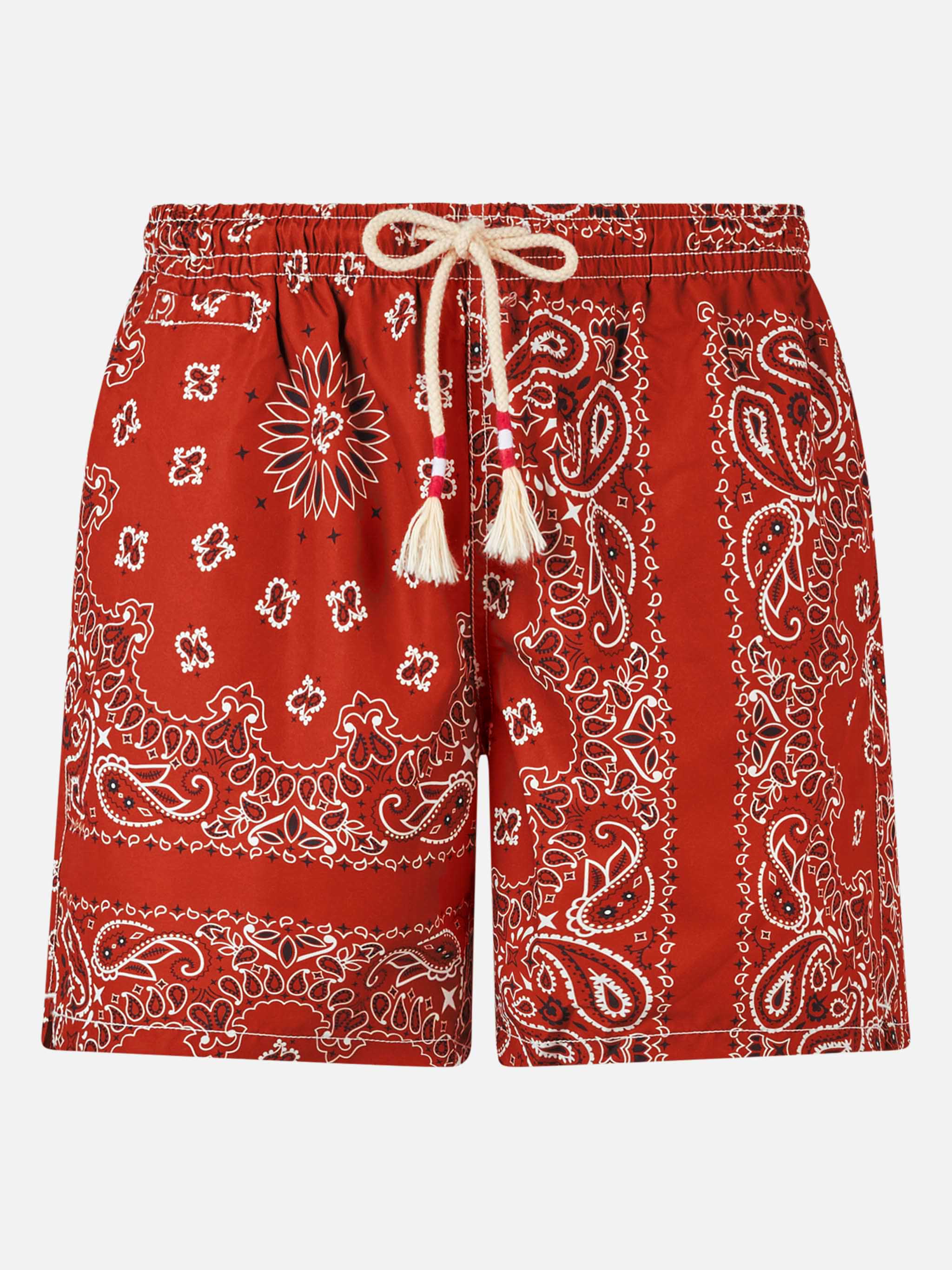 Zwempak voor heren met bandana-print