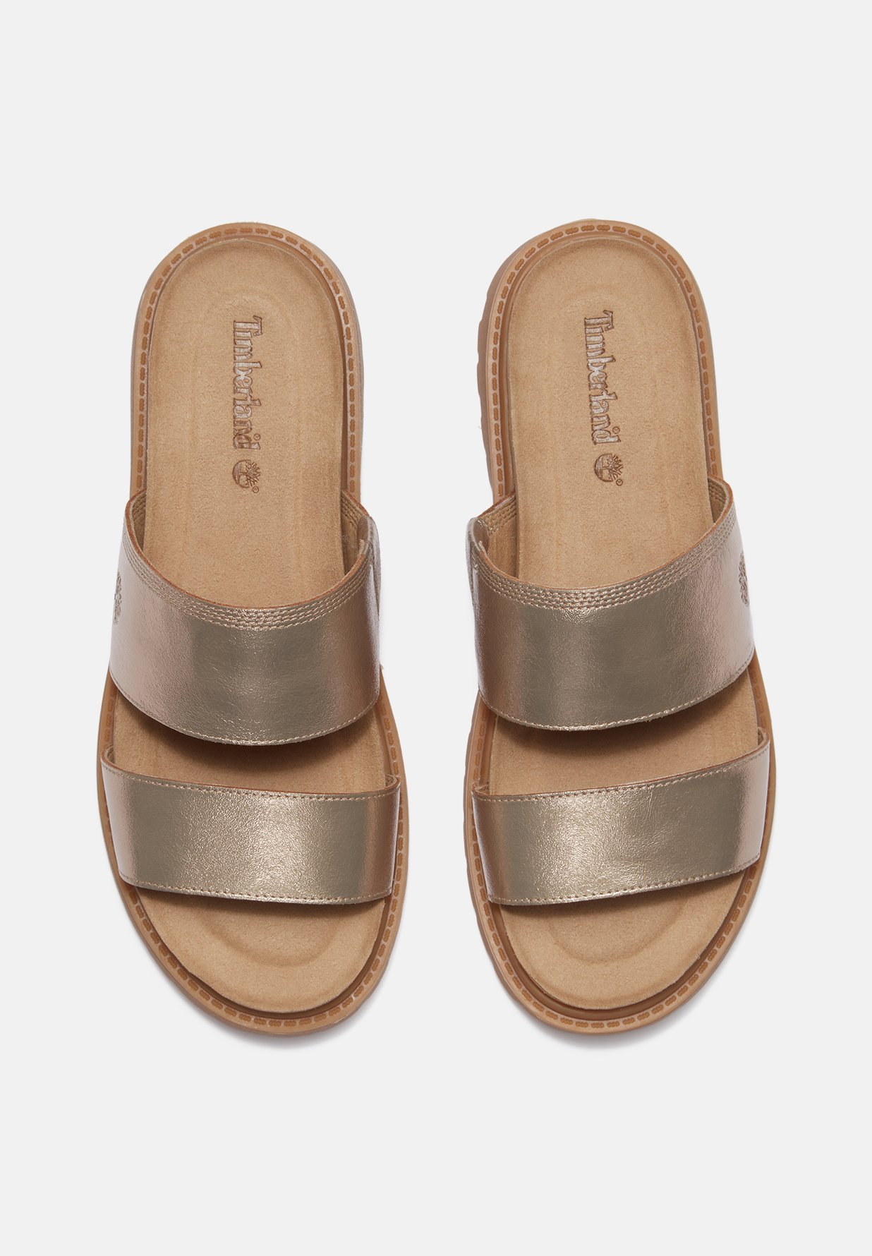Timberland SLIDE - Mules - or métallisé