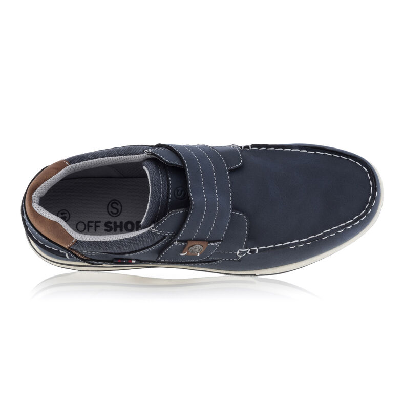 Mocasines/zapatos náuticos azules para hombre