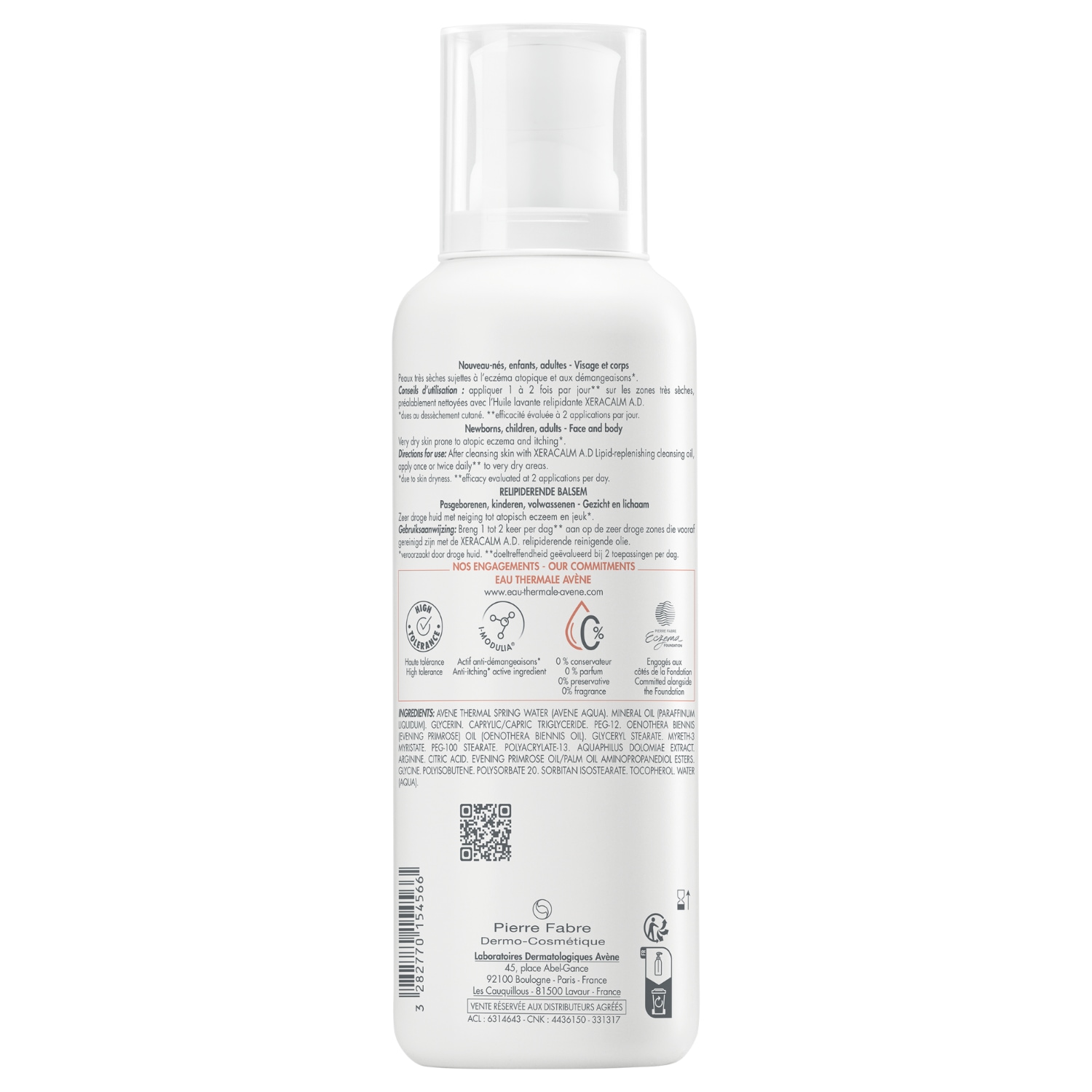Avène XeraCalm AD Baume Relipidant – 200 ml