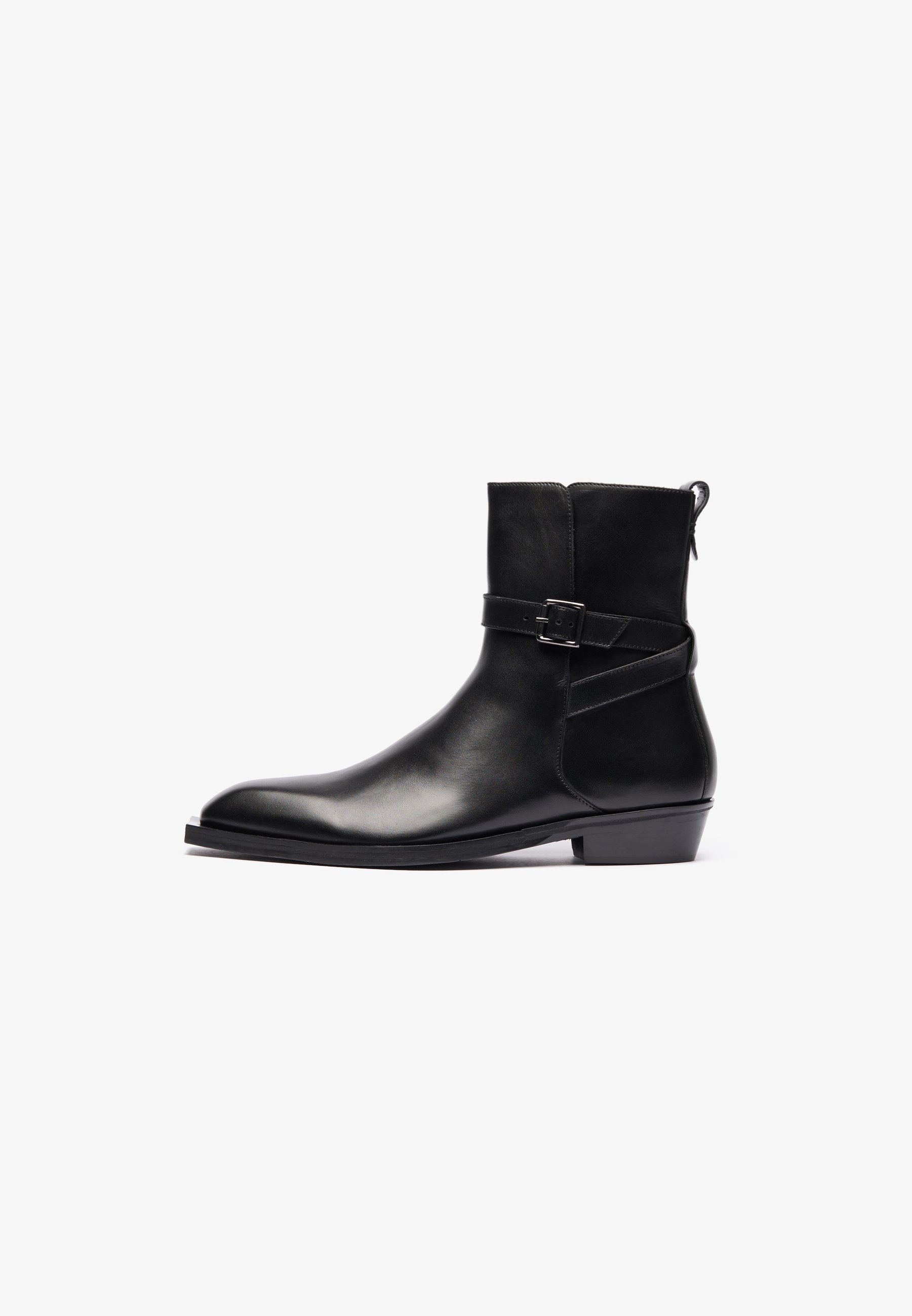 Zign Studio LEATHER - Bota de cano curto estilo cowboy/motoqueiro - preta