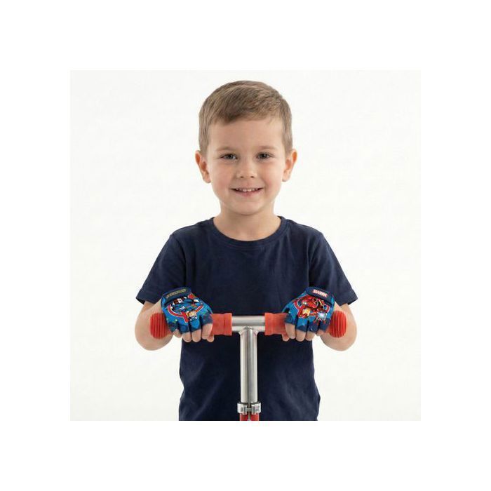 MARVEL Avengers Children's Protective Gloves for Bikes and Scooters, with Hook and Loop Fasteners, for Boys