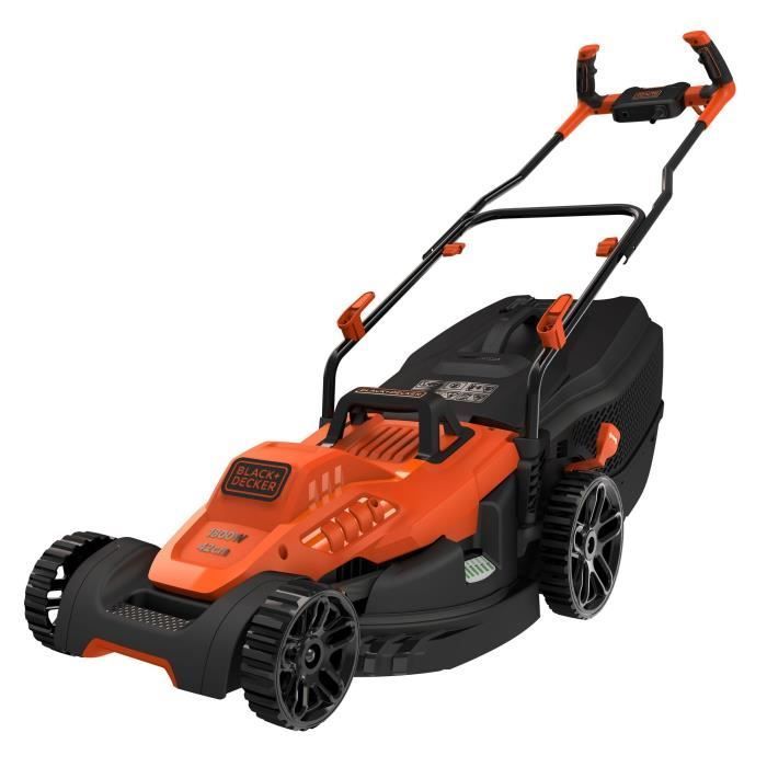 Cortacésped eléctrico con cable - BLACK+DECKER - BEMW481BH-QS - 1800W - Ancho de corte de 42cm