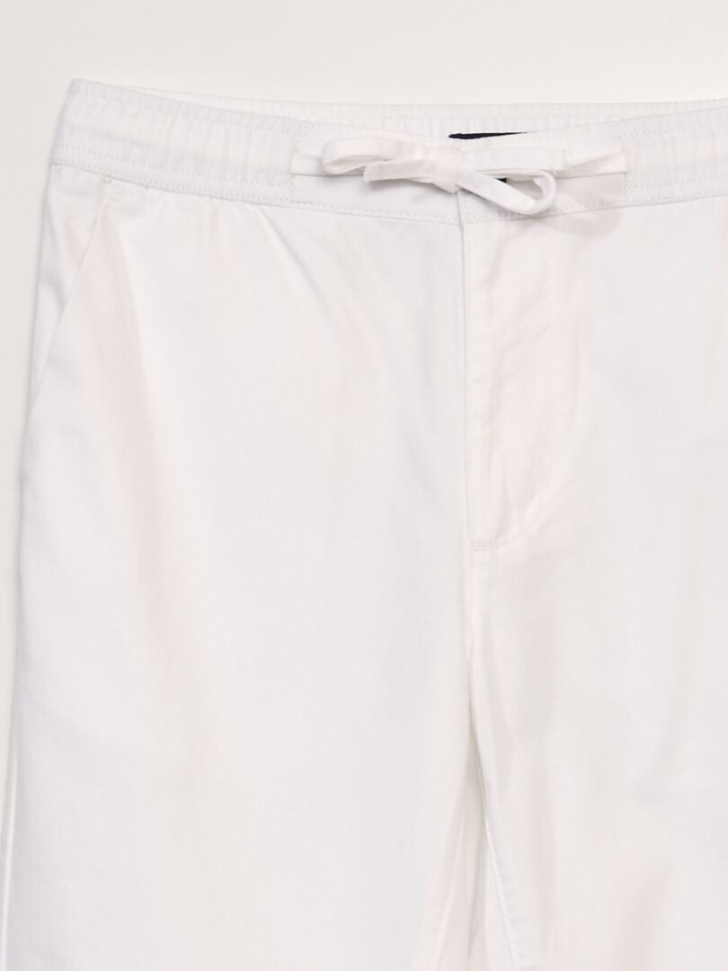 Calça chino de algodão - branca