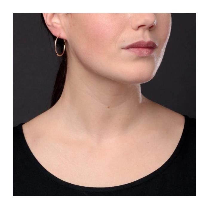 Pendientes de aro de oro de 18 quilates (750/000 amarillo) - L'ATELIER D'AZUR - Mujer - Contrastados 750/1000