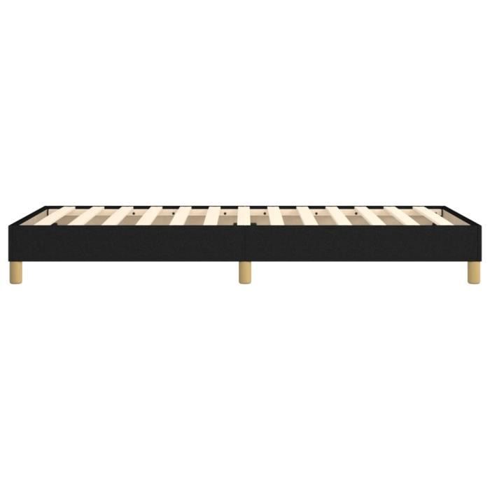 Base de cama de muelles - ESTANK - KO7167 - Negra - 90x190 cm - Tejido 100% poliéster
