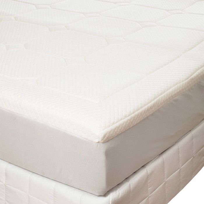 Cubrecolchón LESTRA - 140x190 cm - Espuma viscoelástica - Sensible a la temperatura - 6 cm de grosor