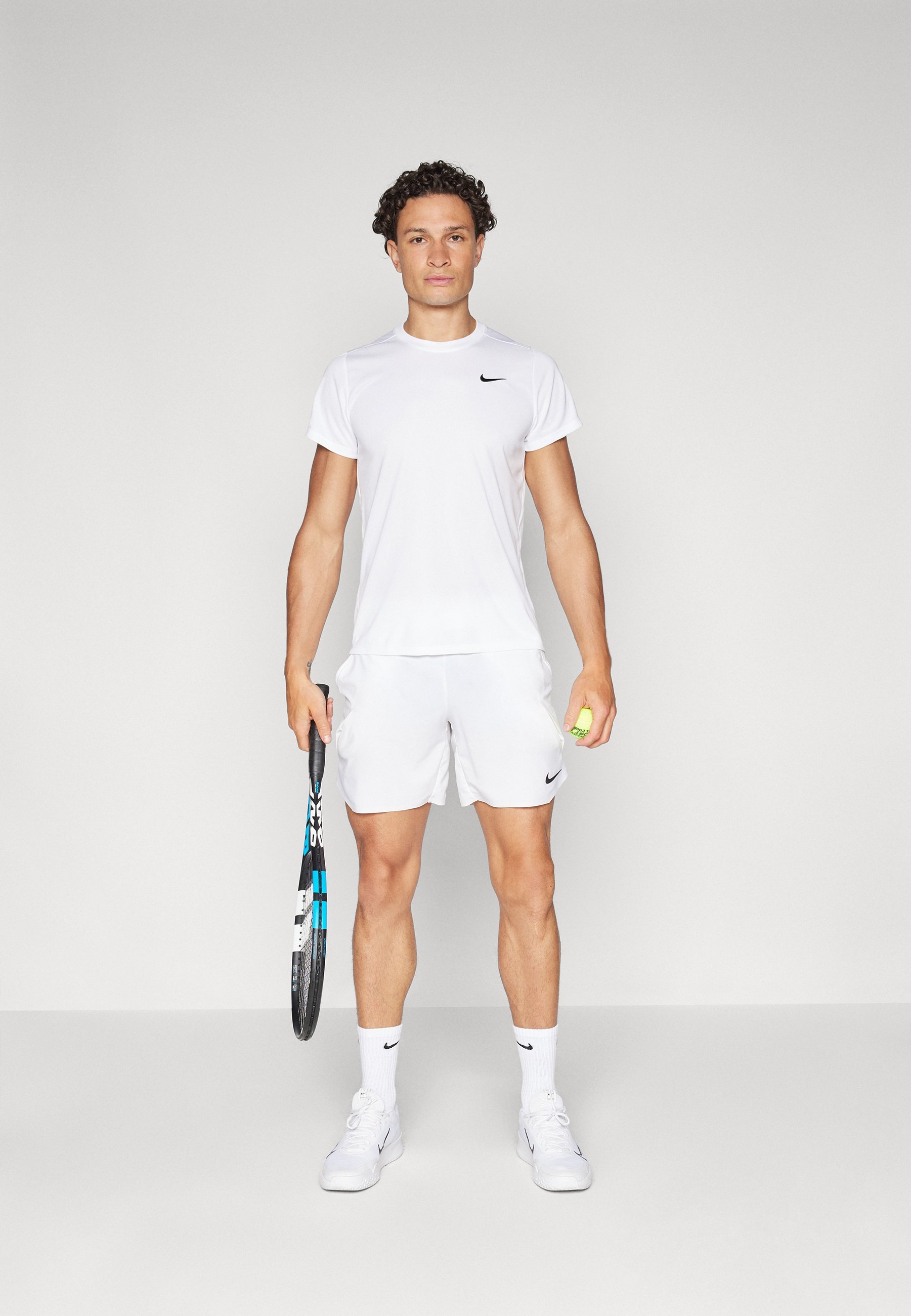 Nike Performance VICTORY - Sportovní tričko - white/black