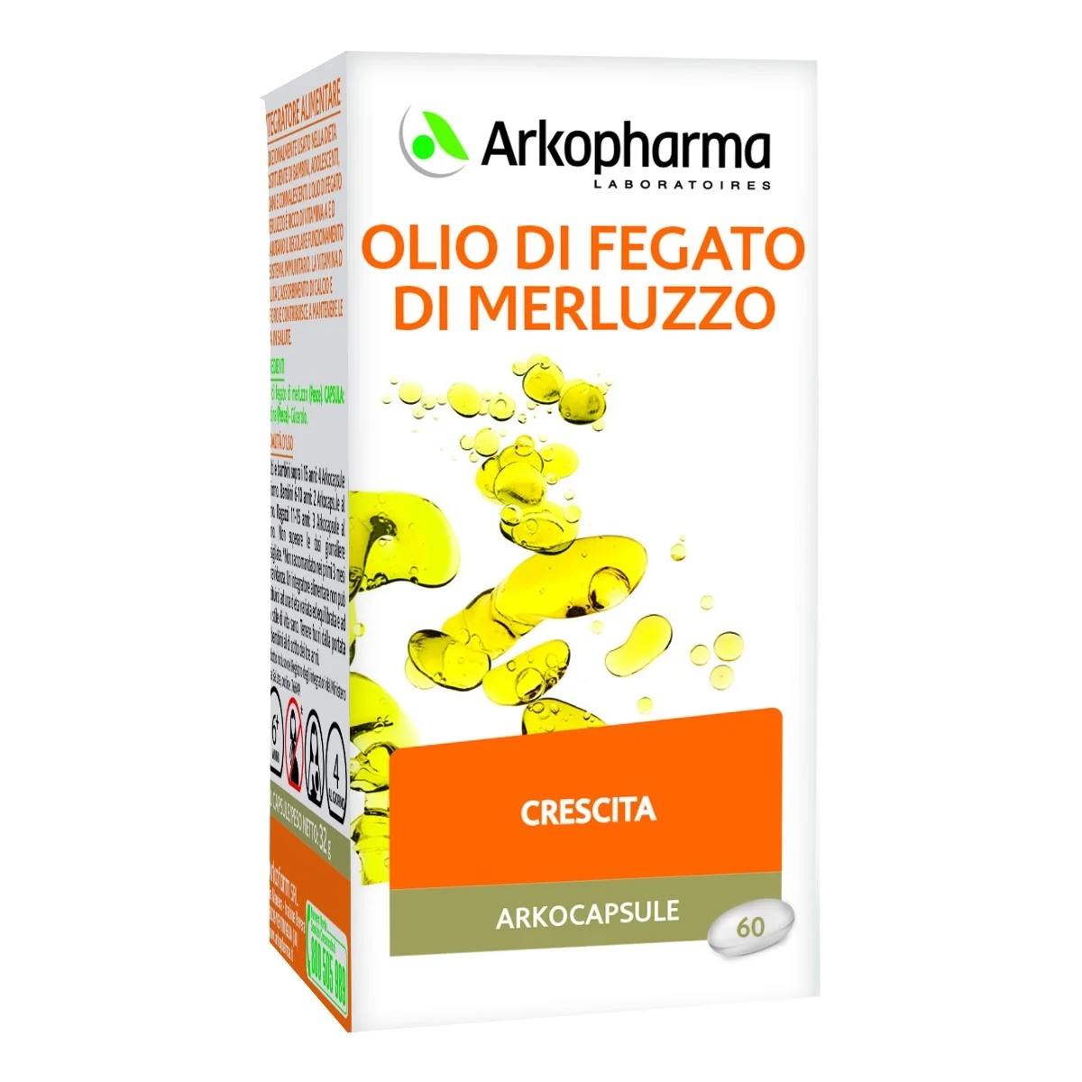 Arkopharma Huile de morue Arkopharma 60 capsules Vitamine A et vitamine D