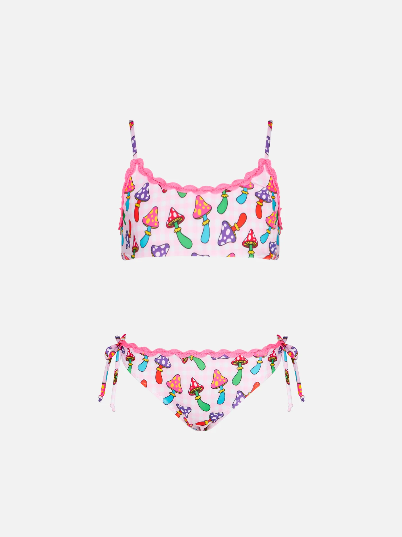 Bikini met paddenstoelenprint (bralette) voor meisjes