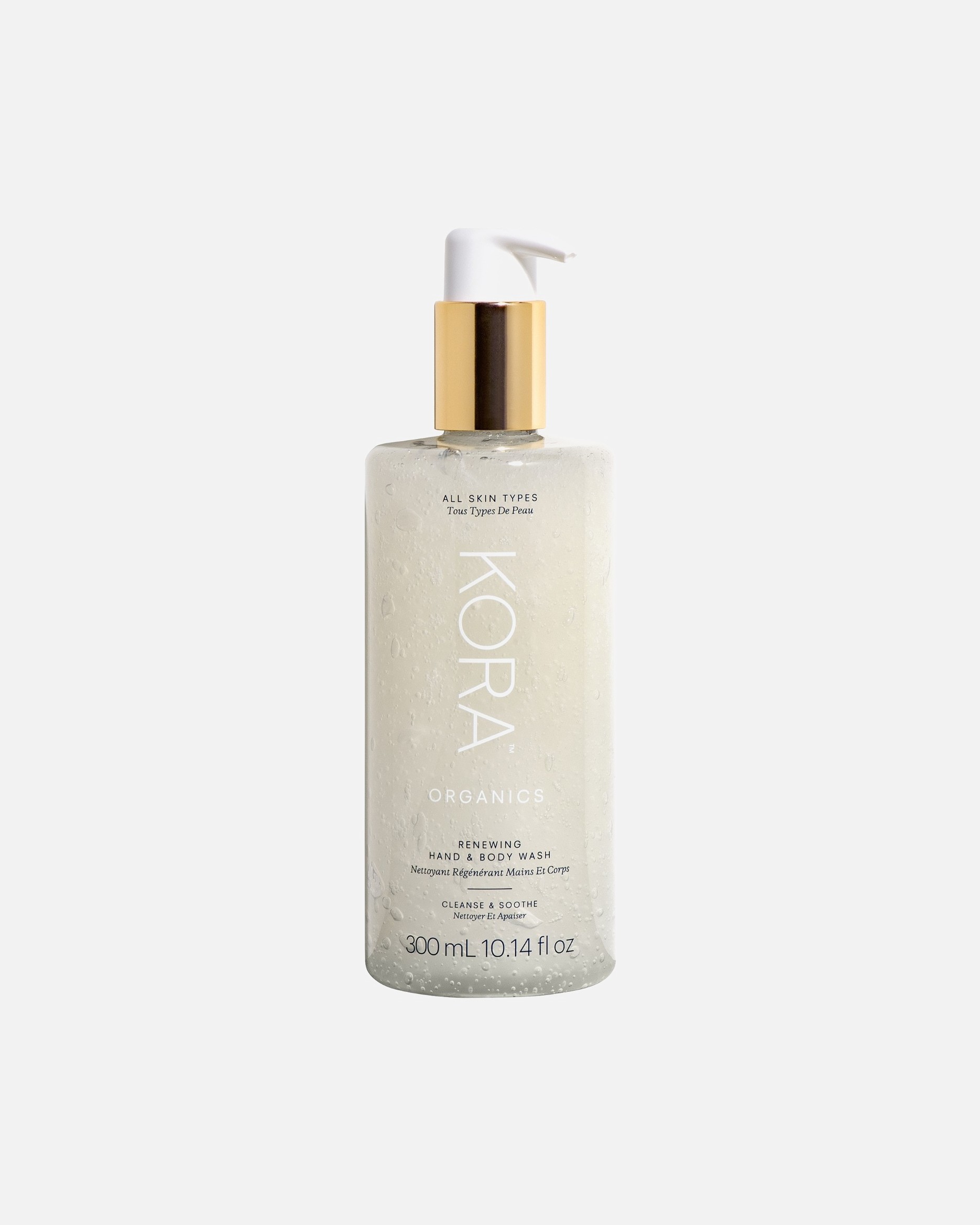 KORA Organics gel za tuširanje, obnavljajući gel za pranje ruku i tijela – 300 ml