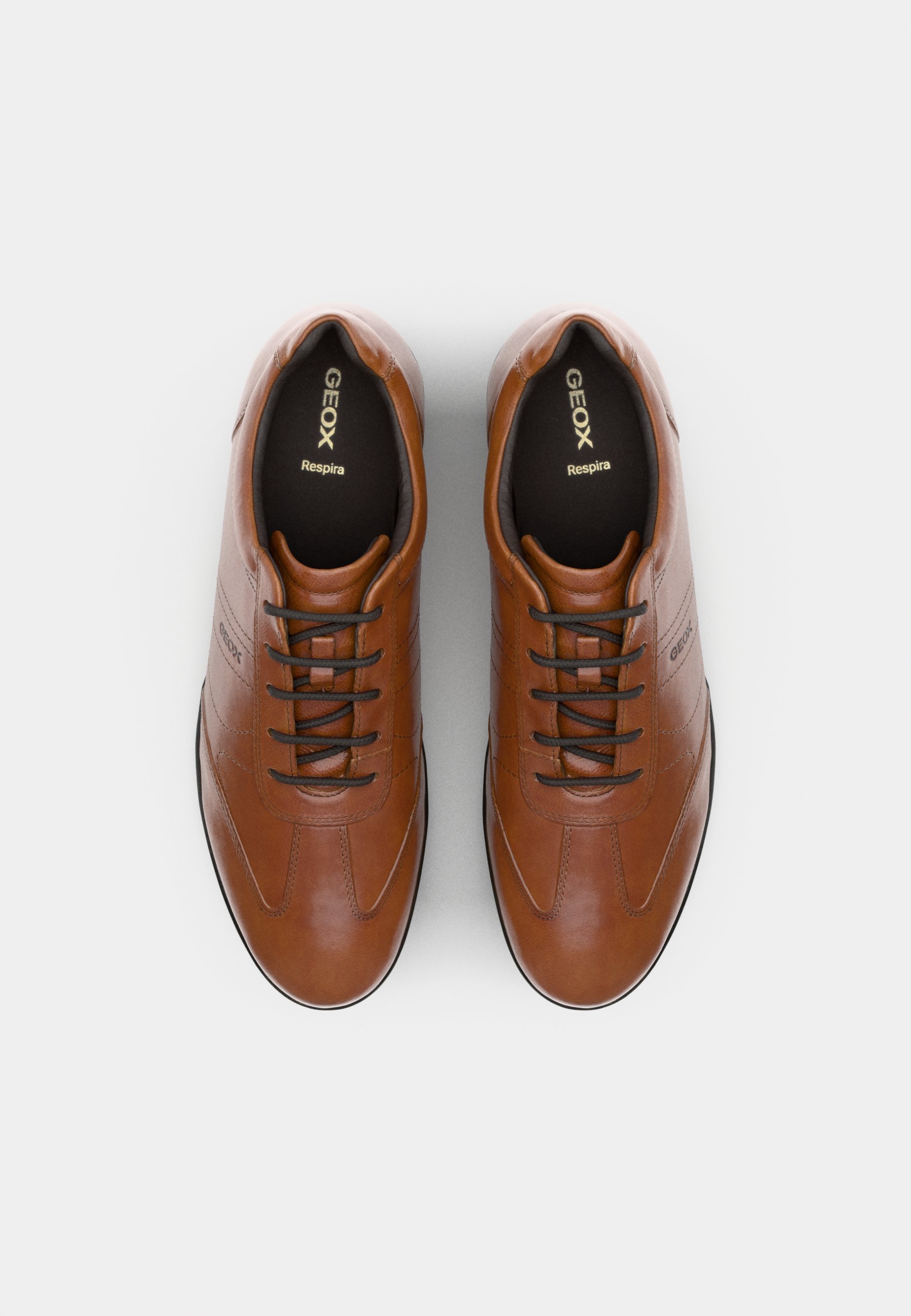 Geox UOMO SYMBOL - Lace-ups casuais - browncotto
