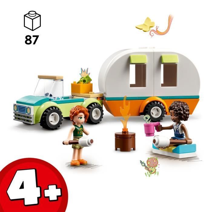 LEGO® Friends 41726 Wohnwagenurlaub, Spielzeug-Wohnmobil mit Auto, Kinder ab 4 Jahren