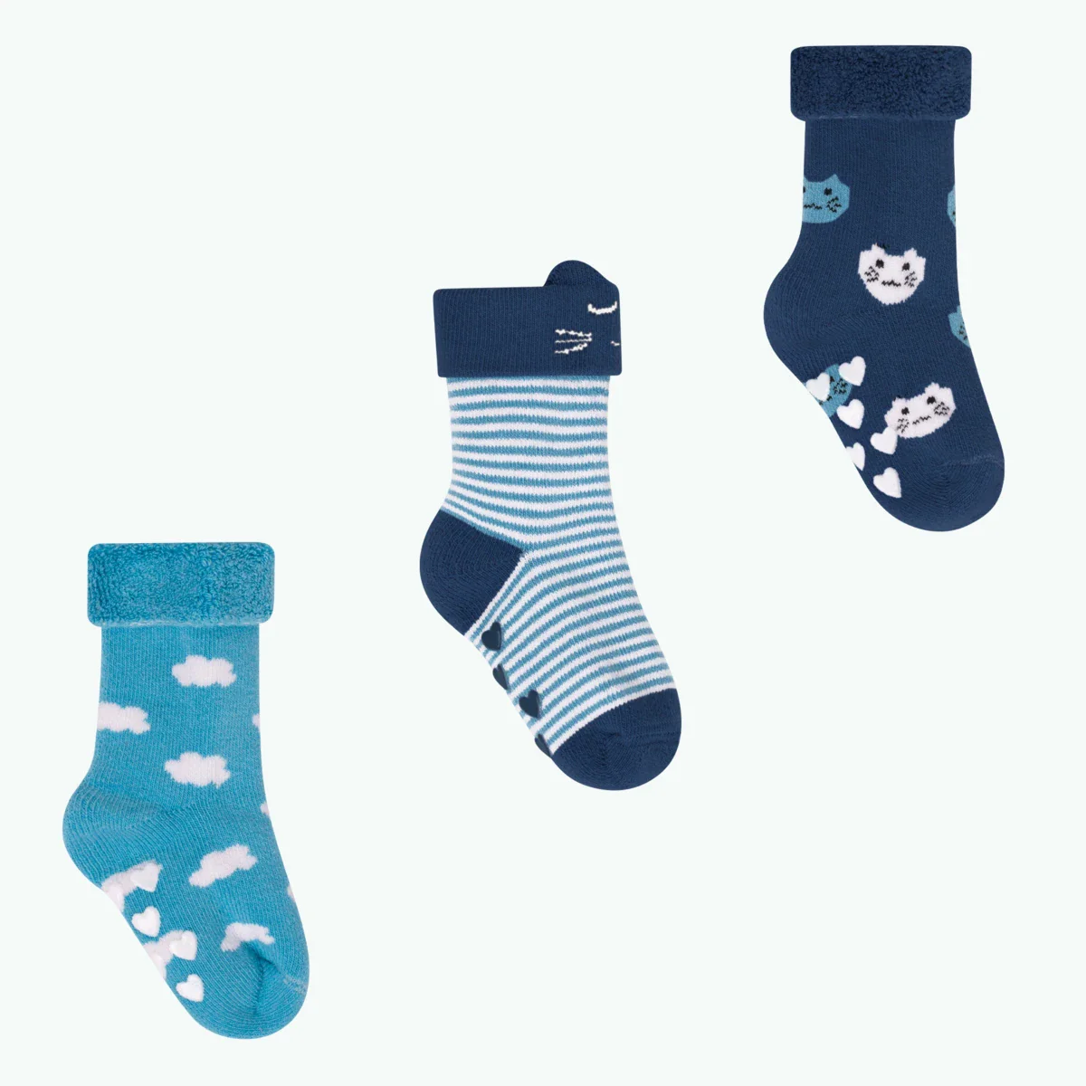 Chaussettes Dans les nuages - Pack de chaussettes bébé - Bleu