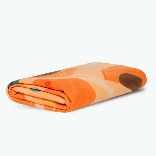 Cabaia Ty Bihan - Serviette microfibre rectangulaire orange