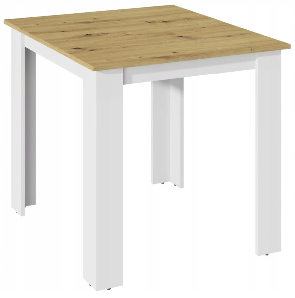 Stół KONGO 80x80 ARTISAN BIAŁY do jadalni salonu