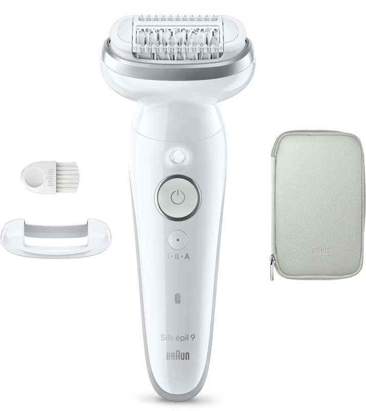 Depilador Braun Silk-épil 9 9-011 com cabeça de máxima flexibilidade para barbear a seco e molhado.