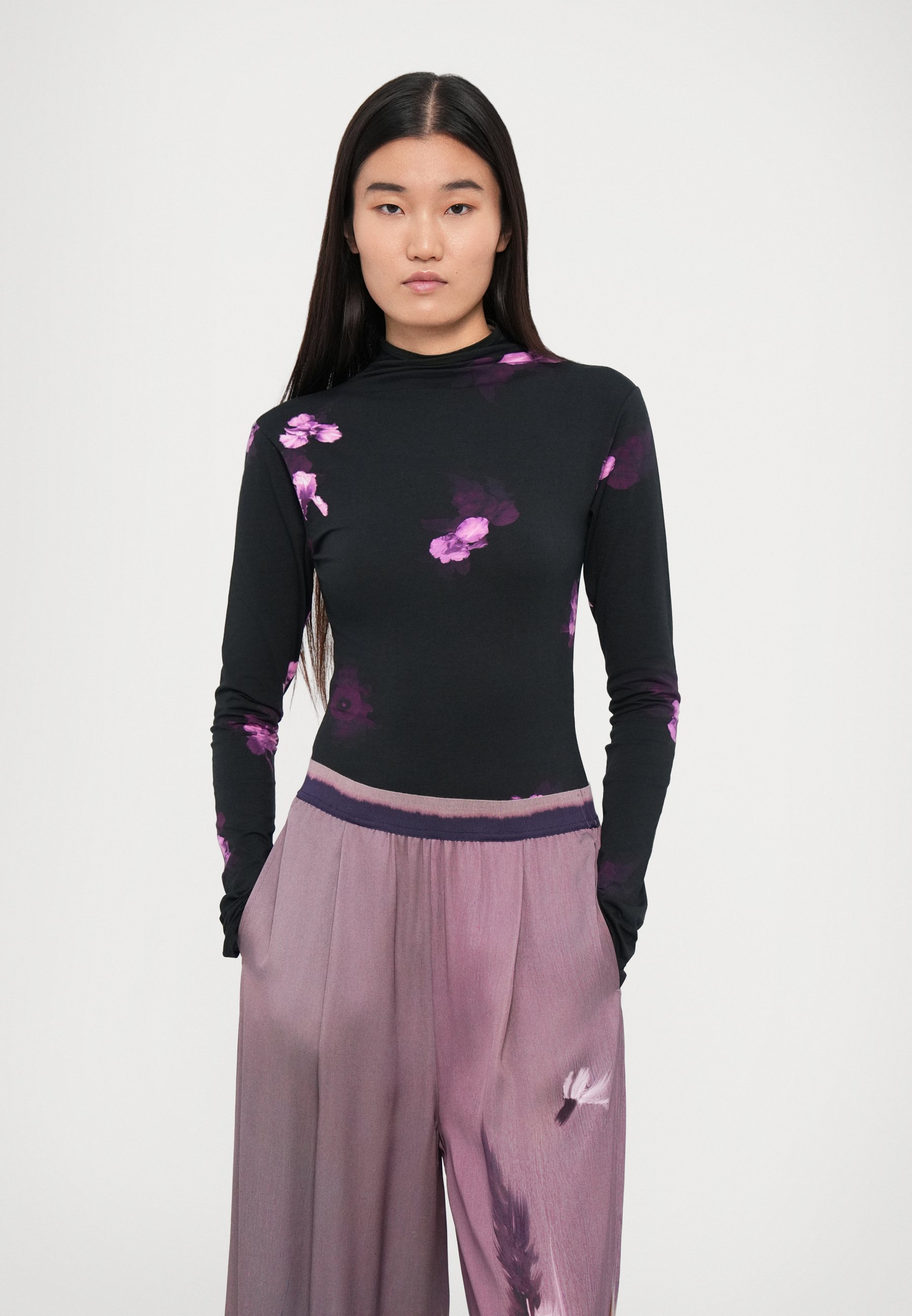 Rodebjer BLAKE BOUQUET - Corpo - viola scuro/nero