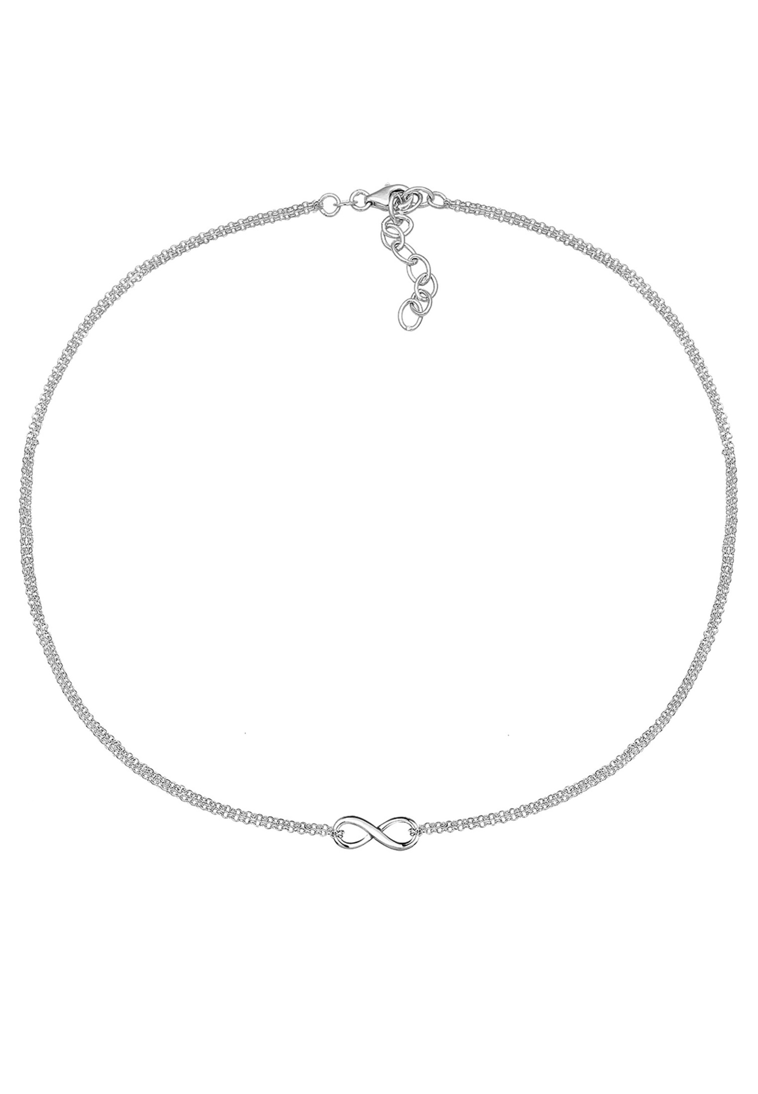 Elli Femmes Choker Infinité Éternité Tendance en Argent Sterling 925