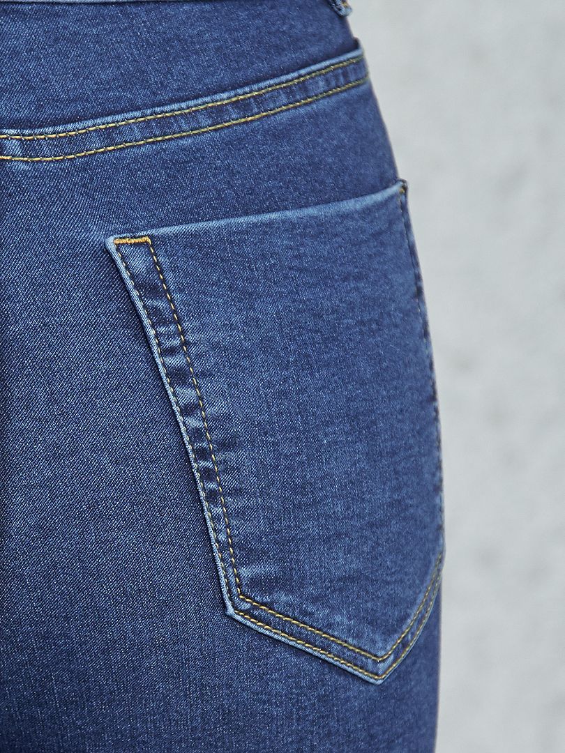 Pantalones vaqueros ajustados con efecto moldeador - AZUL