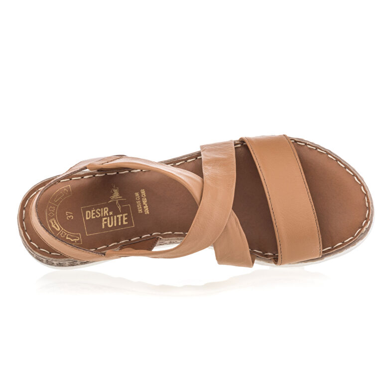Brune sandaler / sko med åpen tå til dame