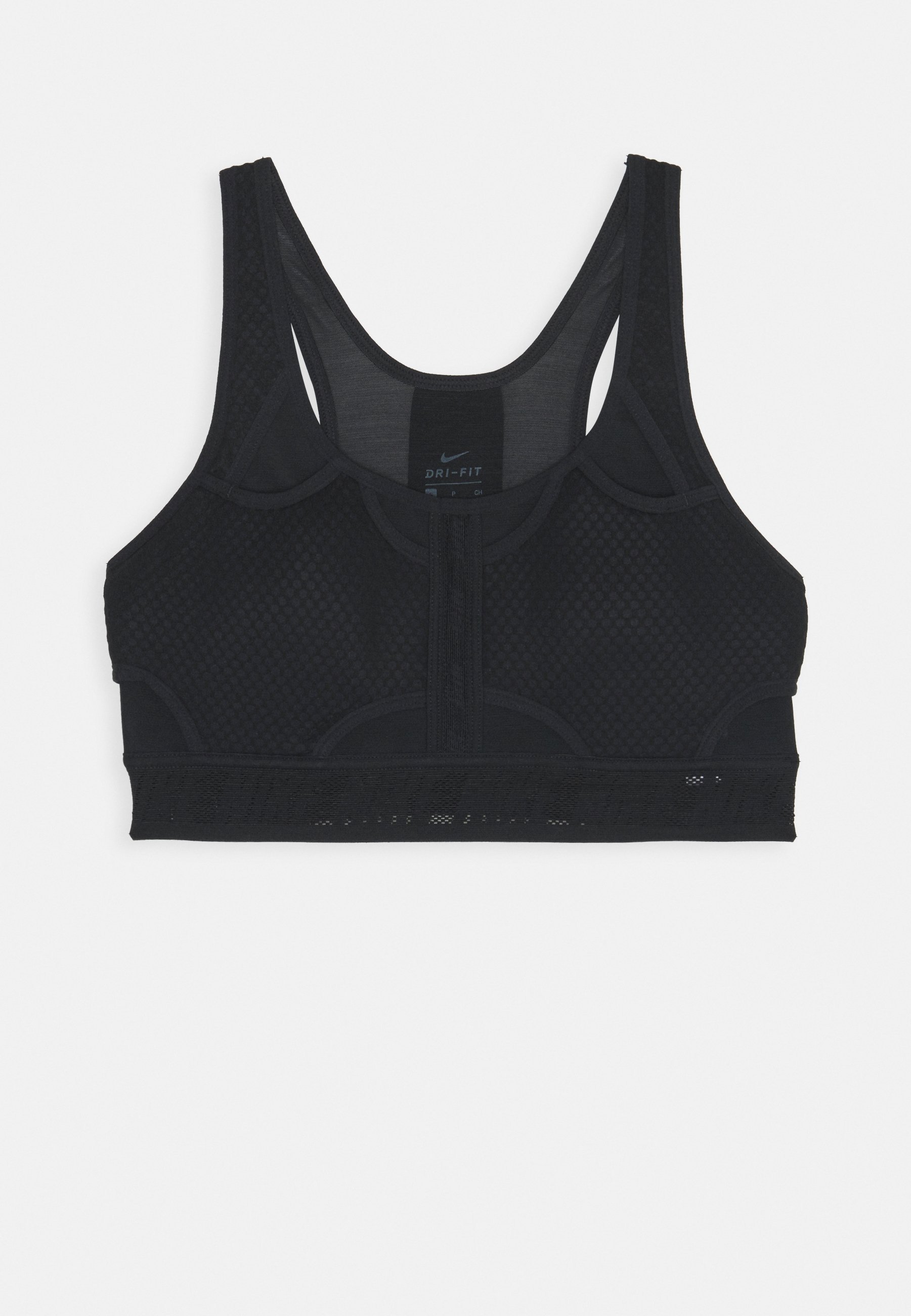 Reggiseno sportivo Nike Performance BRA - Supporto medio - nero/grigio fumo scuro