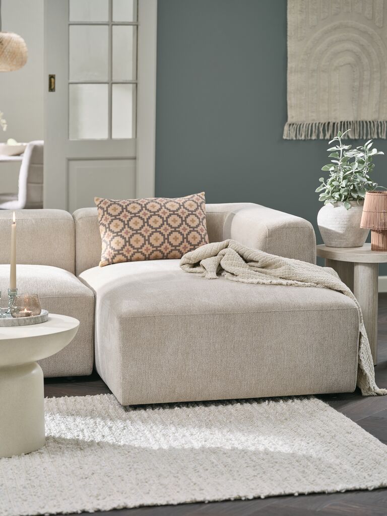 SKEJBY Modularna sofa SKEJBY Ležaljka 2-sjed od pješčane tkanine