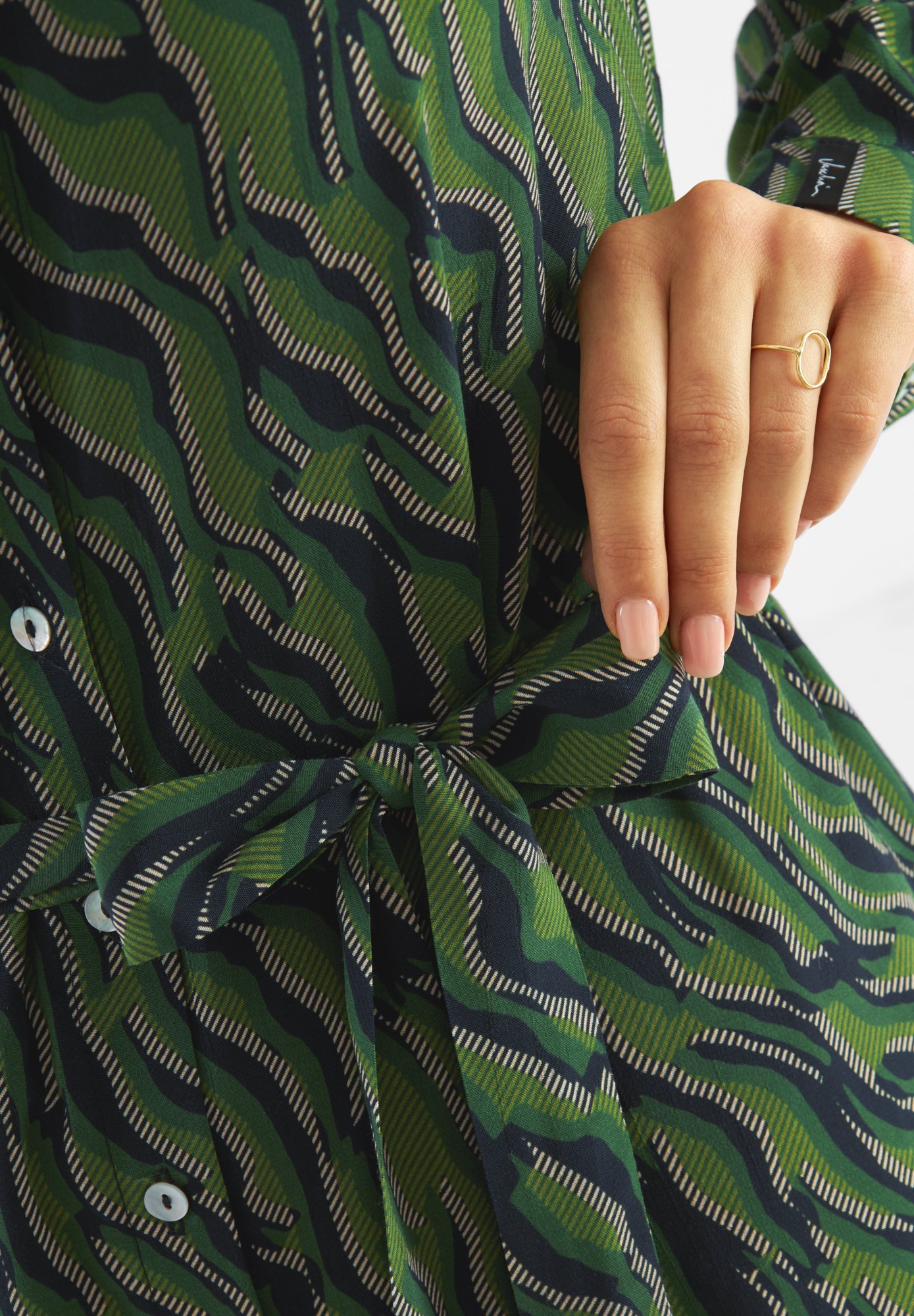 Abito camicia Jascha Stockholm PRINTED LUCIE - verde