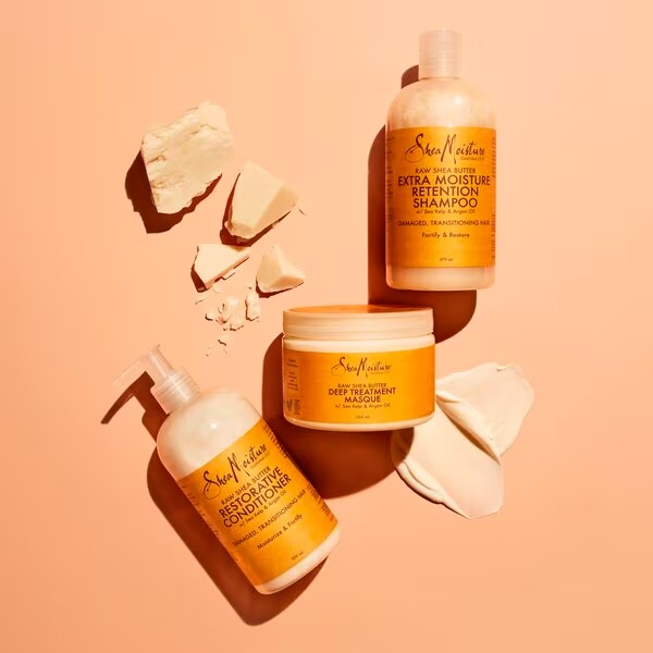 SheaMoisture maska za globinsko nego s surovim karitejevim maslom<br>326 ml