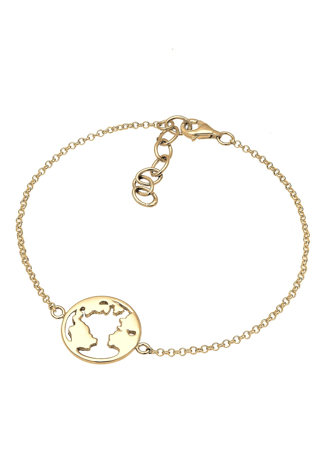 Elli Femme Pendentif Globe Terrestre Ludique en Argent Sterling 925 Sterling