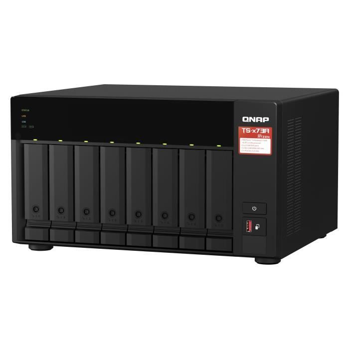 Network Attached Storage (NAS) Server - QNAP - TS-873A-8G - 2.5GbE AMD Ryzen quad-core