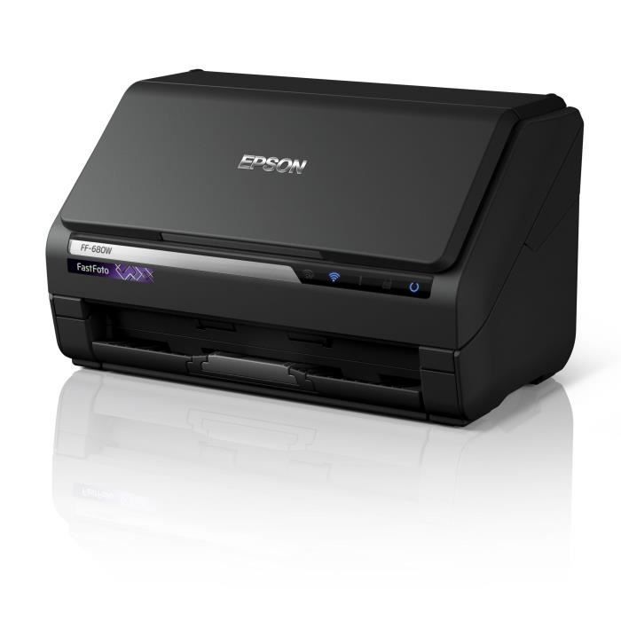 Scanner de documentos EPSON FastFoto FF-680W - 600 dpi - Wi-Fi com alimentador automático de documentos