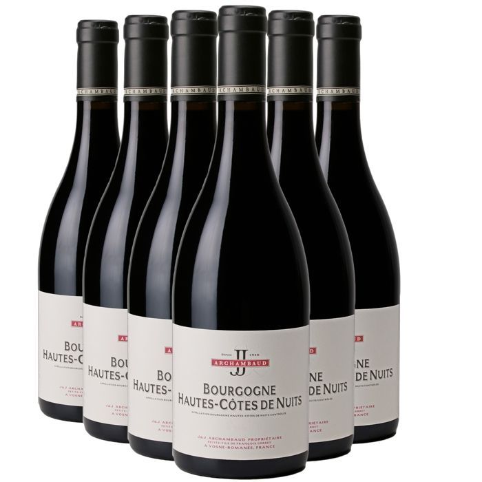 J&J Archambaud Bourgogne Hautes Côtes de Nuits 2021 - Vin Rouge de Bourgogne (6x75cl) BIO