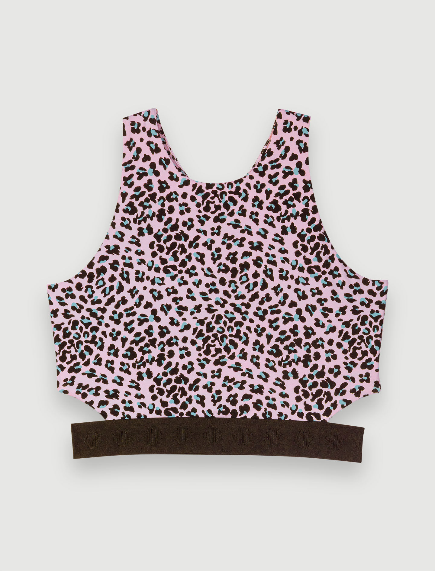 Top cu imprimeu leopard - Leopard roz