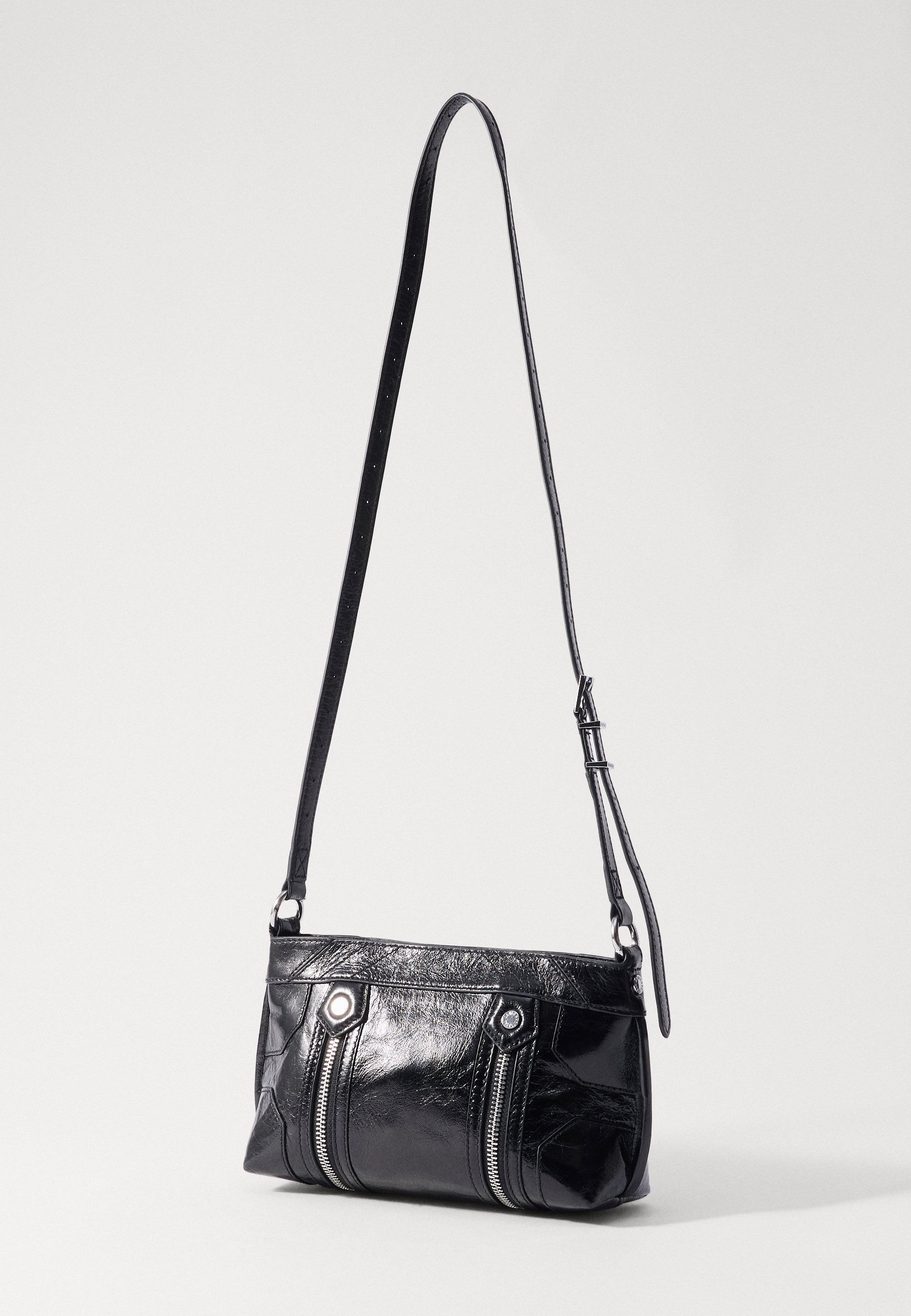 Zadig & Voltaire SUNNY MOOD VINTAGE PATENT - Cross body bag - noir