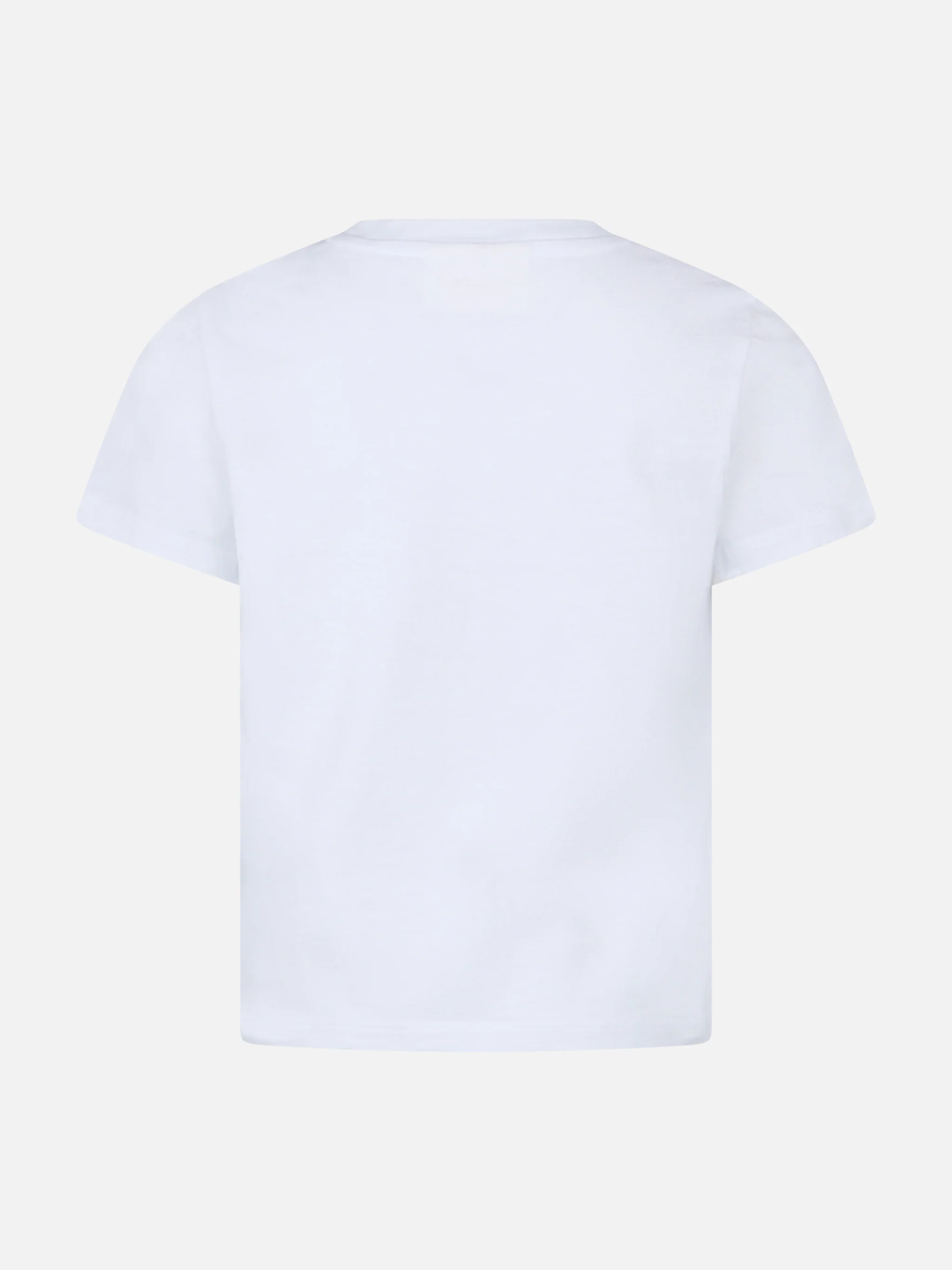 Elly meisjes T-shirt met ronde hals van katoenen jersey met mood-borduurwerk.