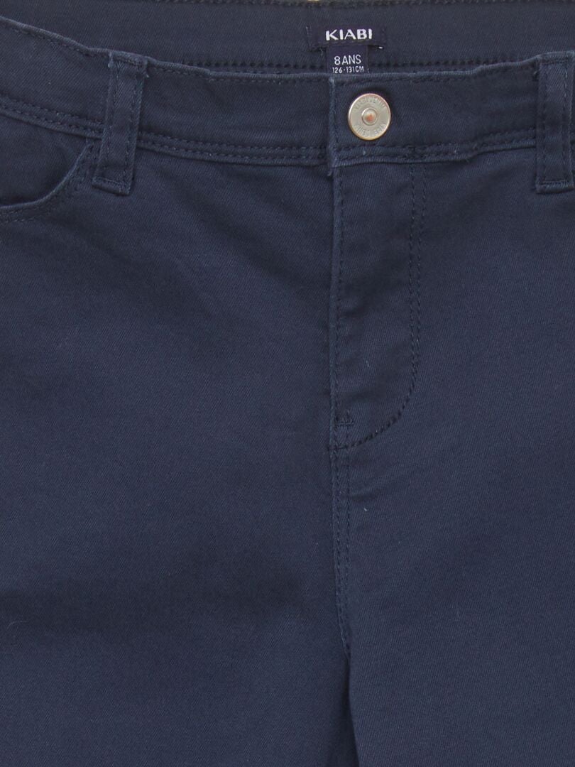 Calça jeans elástica - Ajuste mais confortável - Azul