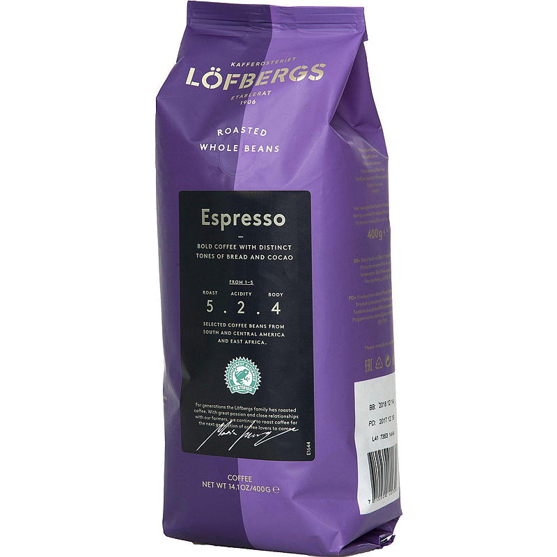 Löfbergs Kaffebönor Löfbergs 400 g, Espresso Black Mystery