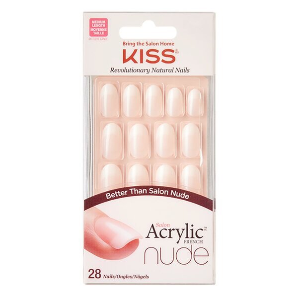 Ovalni umjetni nokti Kiss Nude<br>28 komada