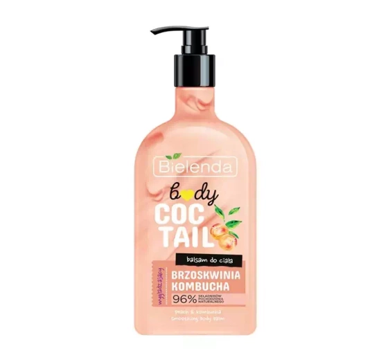 Bielenda Body Coctail wygładzający balsam do ciała Brzoskwinia i Kombucha 400 ml