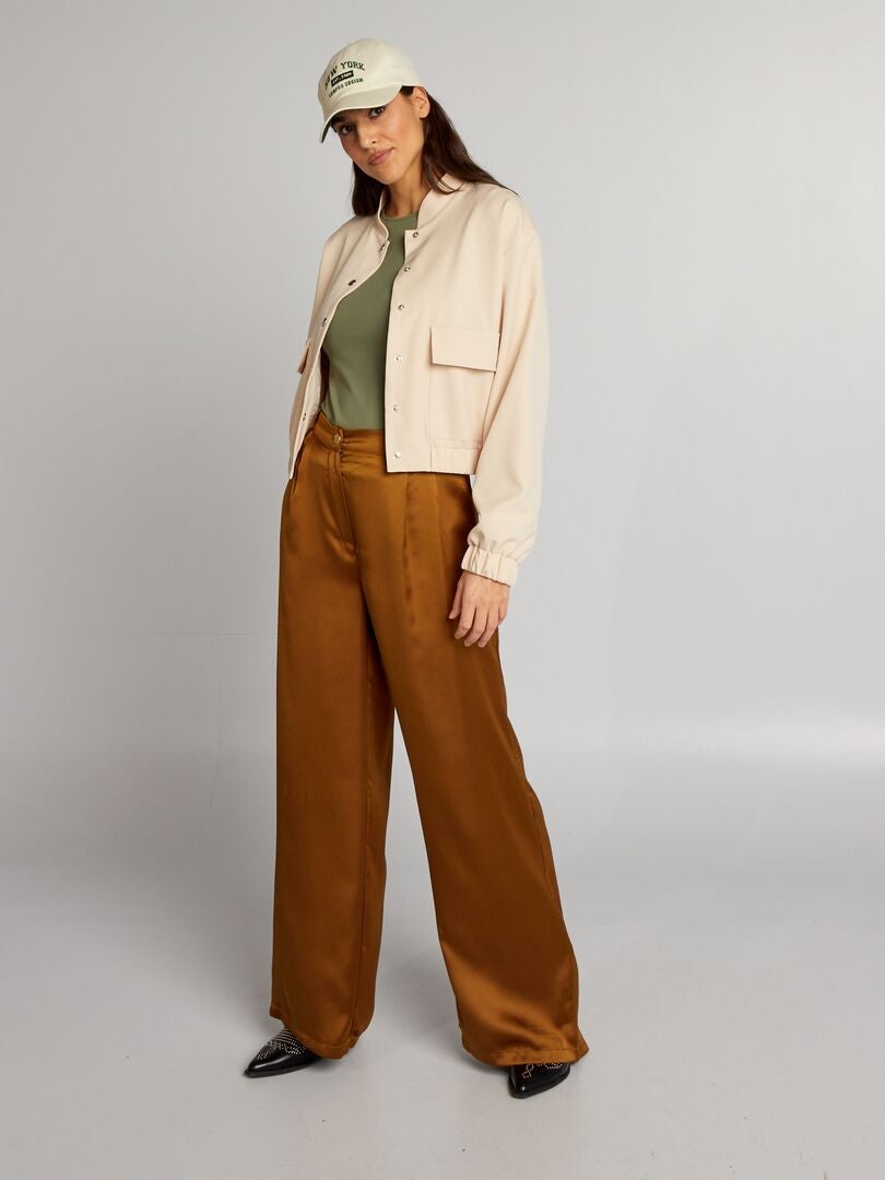 Jas met grote zakken - BEIGE