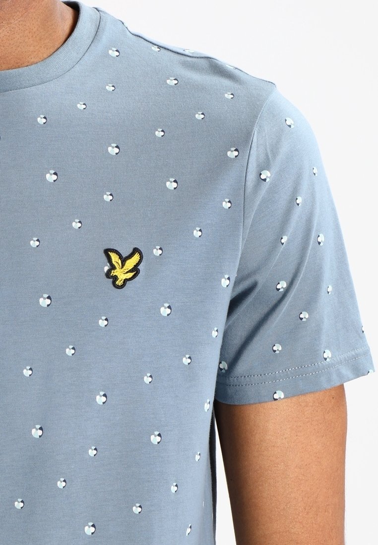 Lyle & Scott T-shirt met print - blauw