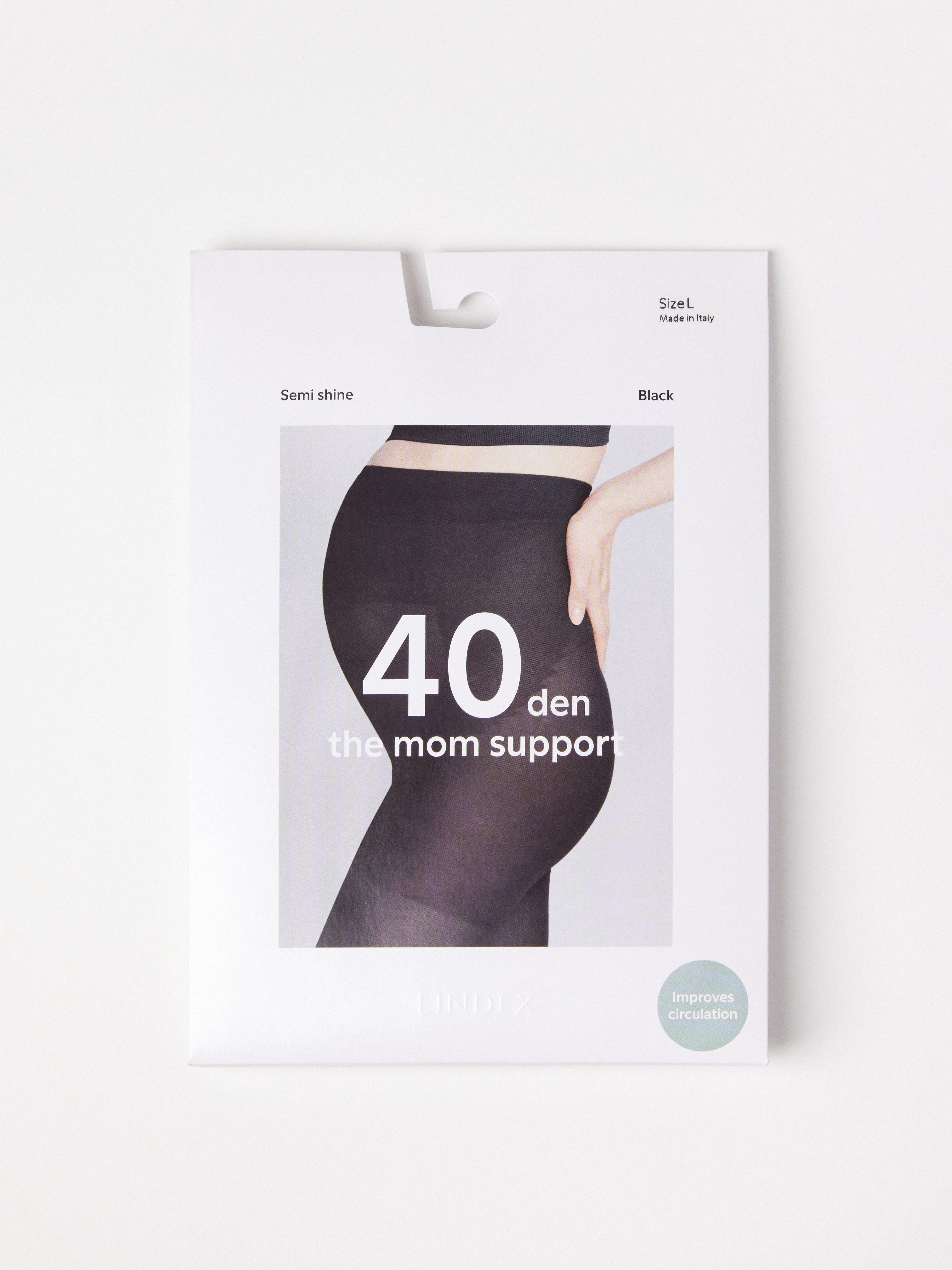 MOM Supportstrumpbyxa 40 denier Fekete
