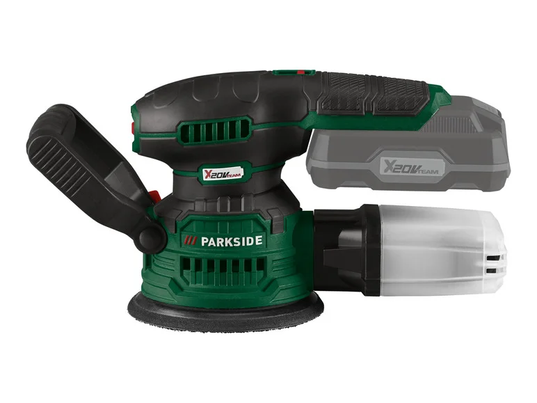 Lixadeira orbital aleatória sem fio PARKSIDE® PAEXS 20-Li B2, 20 V