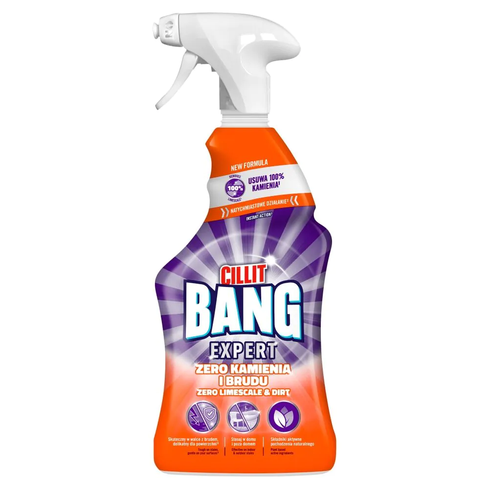 Cillit Bang Spray do czyszczenia kuchni i łazienki, Kamień i Brud